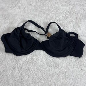 SKIMS Women's Unlined Underwire Bra Onyx Black BR-UWR-0234 Size 32DD NEW